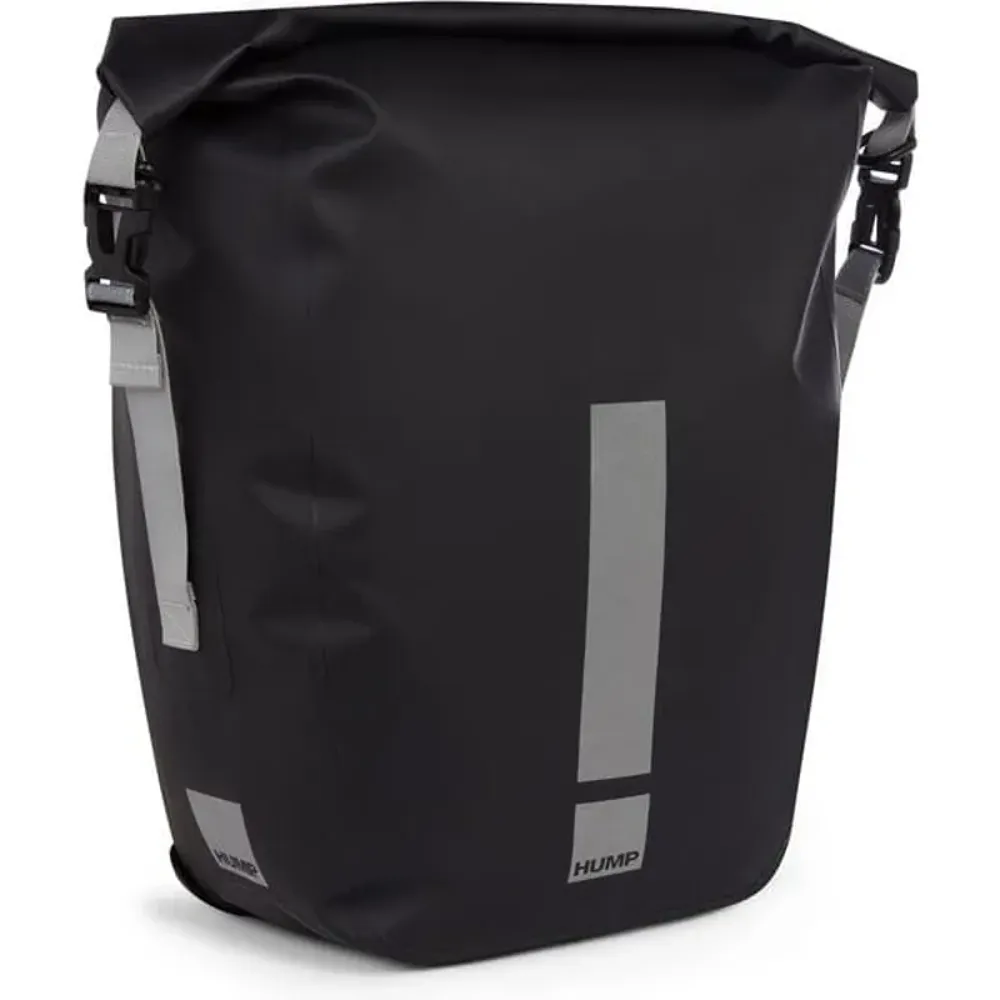 uPRISE Bikes Hump Reflect 30L Single Pannier Bag - Black | Price match, 365 day return s, 18-Month Warranty, Finance Available & Free UK Delivery