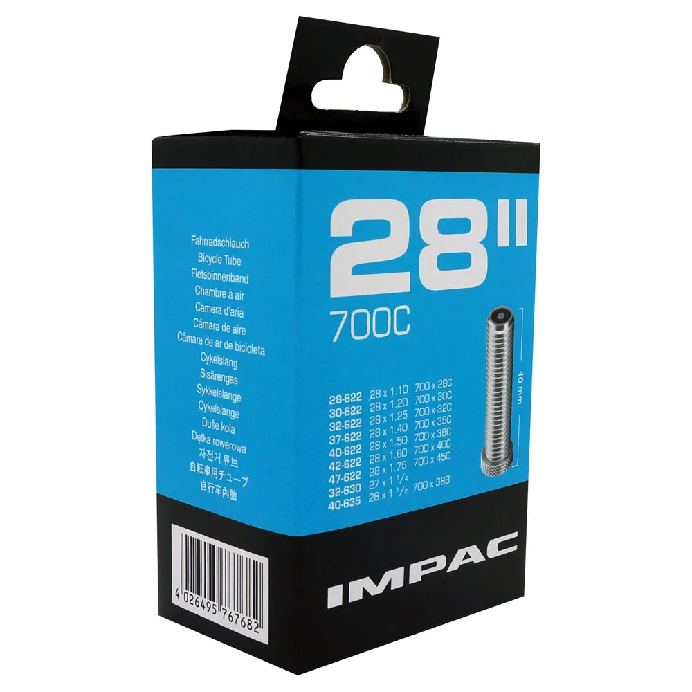 uPRISE Bikes Schwalbe Impac AV28 700c Inner Tubes - Schrader | Price match, 365 day return s, 18-Month Warranty, Finance Available & Free UK Delivery