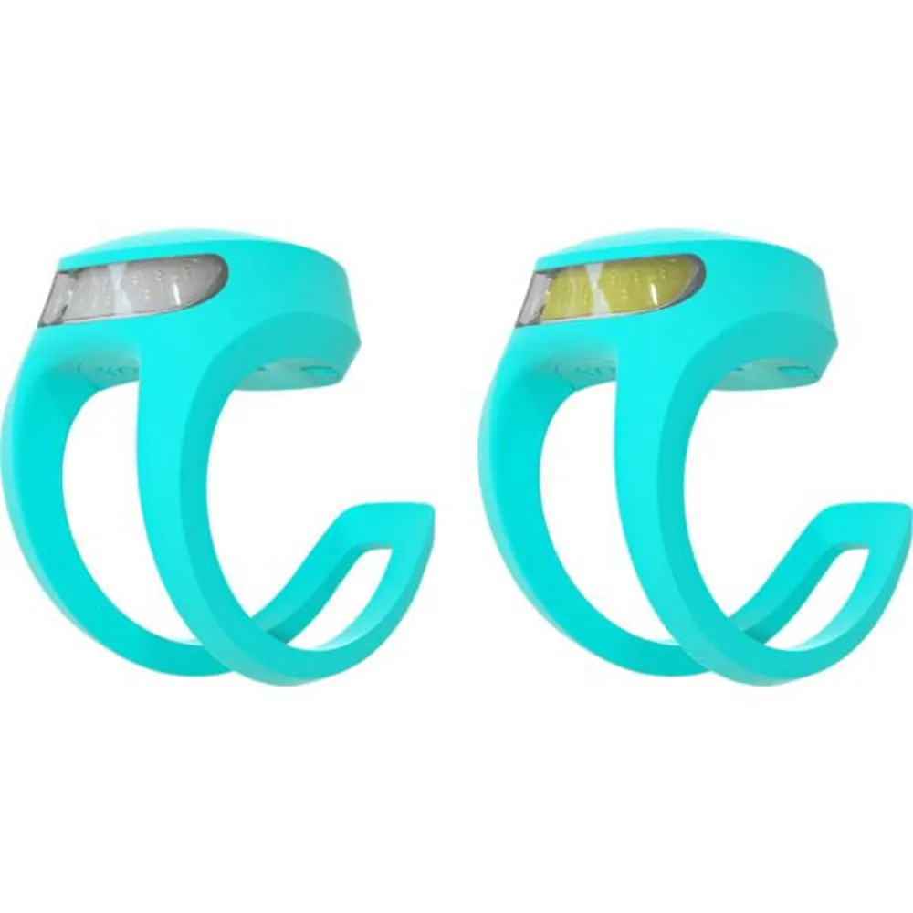 uPRISE Bikes Knog Frog V3 Twinpack USB Light Set - Awesome Aquamarine | Price match, 365 day return s, 18-Month Warranty, Finance Available & Free UK Delivery