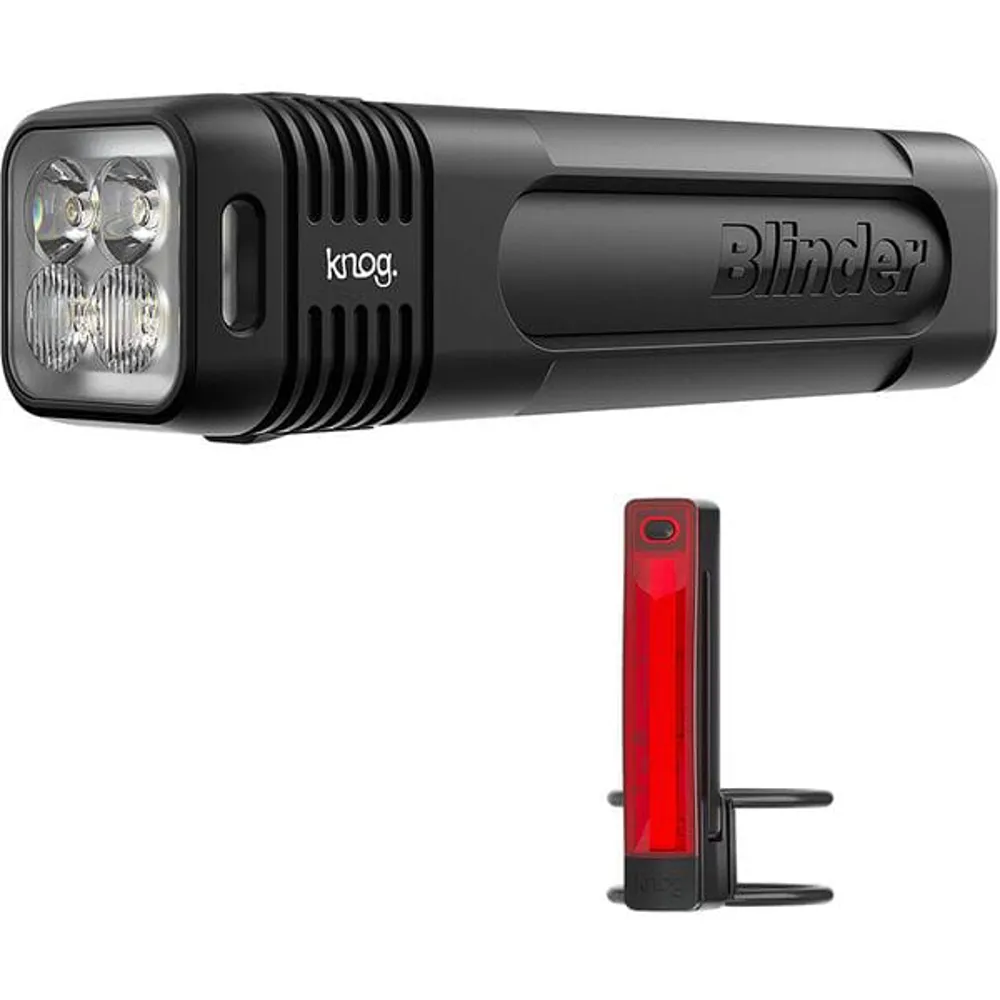 uPRISE Bikes Knog Blinder Pro 600/Plus 20 USB Light Set - Black | Price match, 365 day return s, 18-Month Warranty, Finance Available & Free UK Delivery