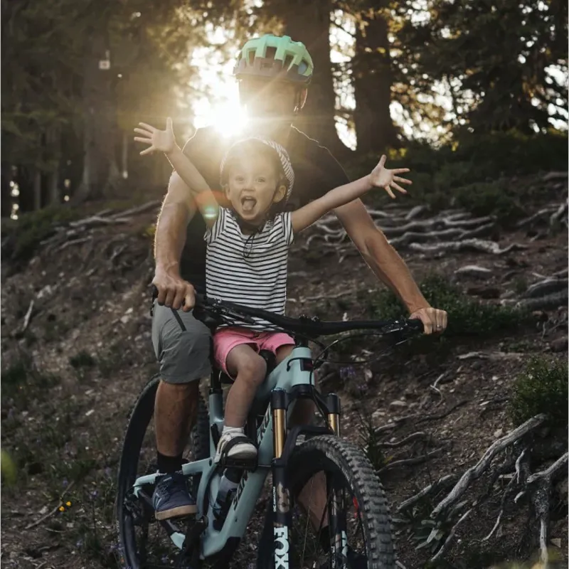 Kids Ride Shotgun MTB Front Children's Bike Seat - Black-3