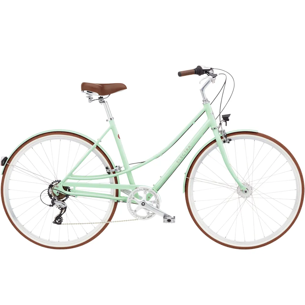 uPRISE Bikes Electra Loft 7D EQ Step-Thru 2025 Hybrid Bike - Seafoam | Price match, 365 day return s, 18-Month Warranty, Finance Available & Free UK Delivery