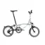 Brompton P Line Explore 2024 Mid 12-Speed Folding Bike - Lunar Ice