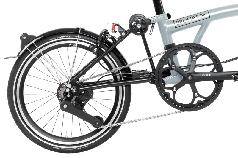 Brompton P Line Explore 2024 Mid 12-Speed Folding Bike - Lunar Ice-5