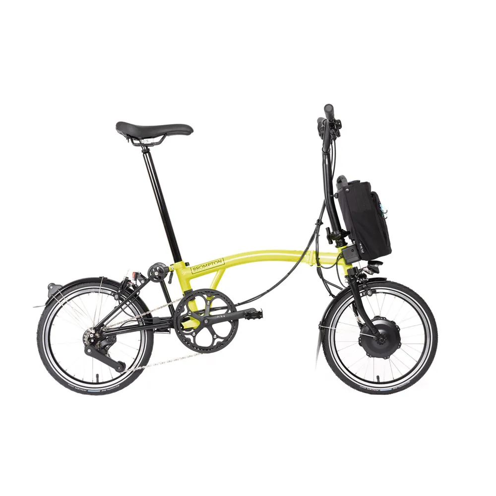 uPRISE Bikes Brompton C Line Explore 2024 Mid 12-Speed Electric Folding Bike - Yuzu Lime | Price match, 365 day return s, 18-Month Warranty, Finance Available & Free UK Delivery