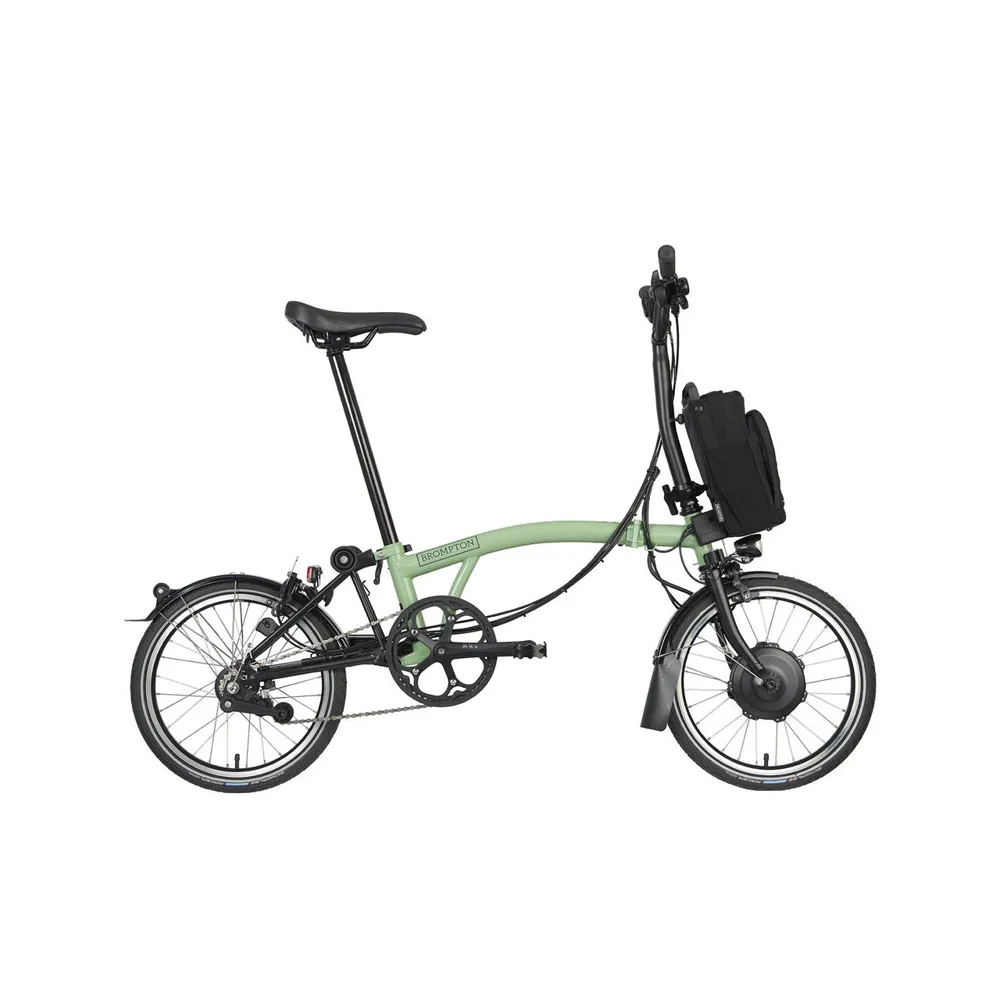 uPRISE Bikes Brompton C Line Explore 2024 Mid 12-Speed Electric Folding Bike - Matcha Green | Price match, 365 day return s, 18-Month Warranty, Finance Available & Free UK Delivery