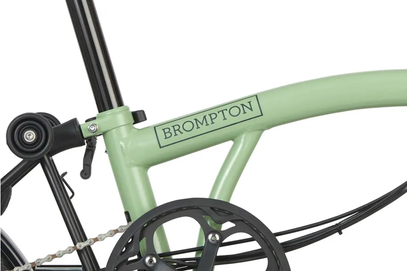 Brompton C Line Explore Mid 12-Speed Electric Folding Bike - Matcha Green-6