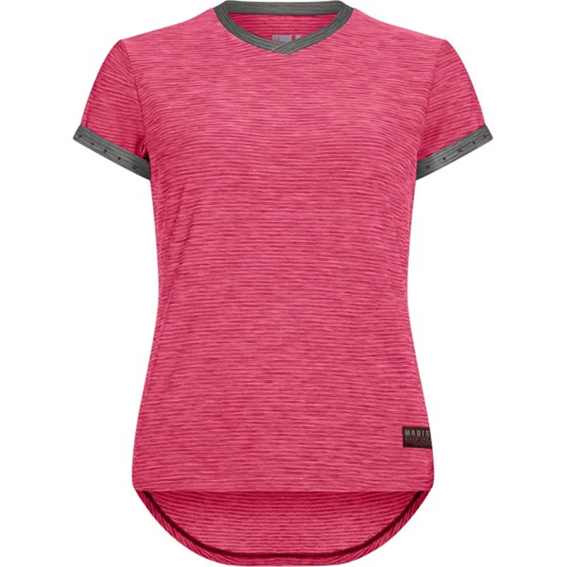 Madison Leia Womens Short Sleeve Jersey Rose Red