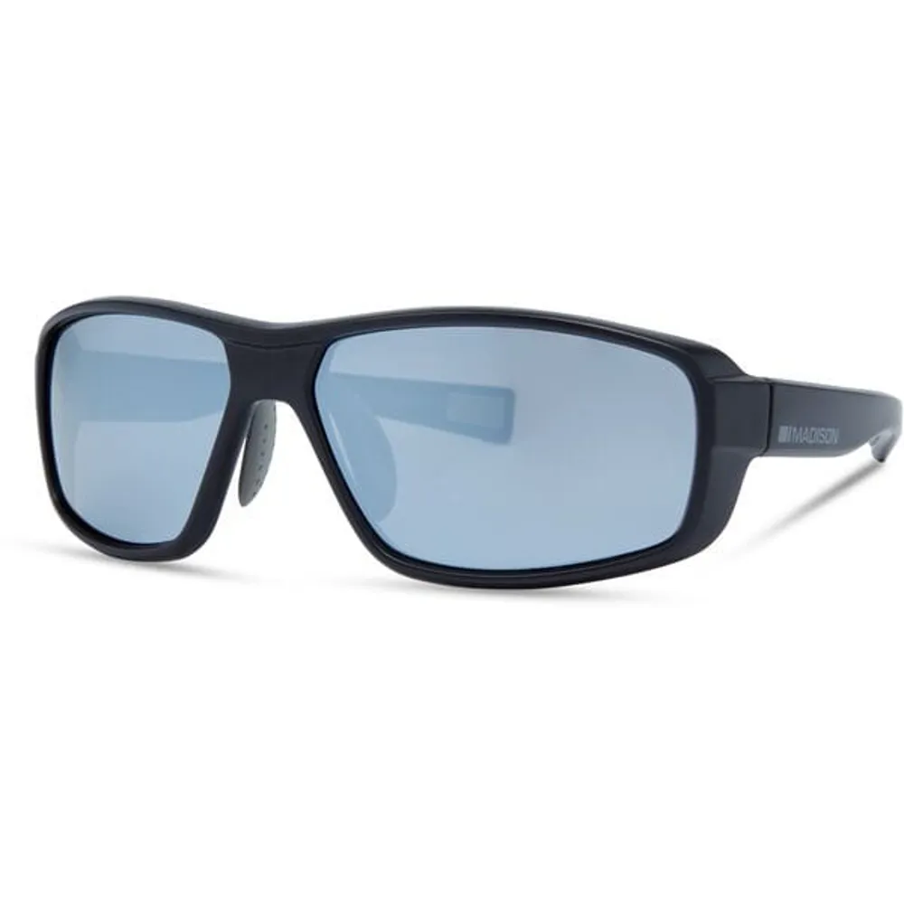 uPRISE Bikes Madison Target Sunglasses - Matt Black - Silver Mirror Lens | Price match, 365 day return s, 18-Month Warranty, Finance Available & Free UK Delivery
