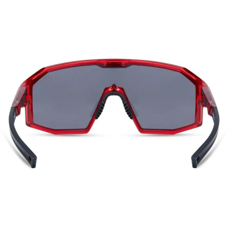 Madison Enigma Sunglasses Crystal Red - Black Mirror/Amber/Clear Lens Pack-2