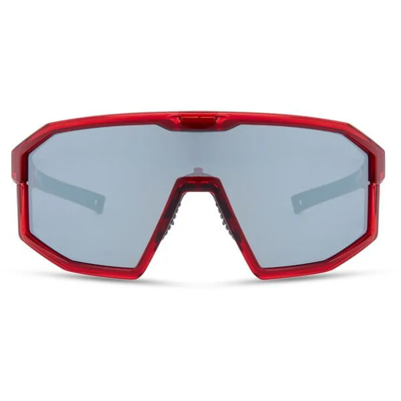 Madison Enigma Sunglasses Crystal Red - Black Mirror/Amber/Clear Lens Pack-3