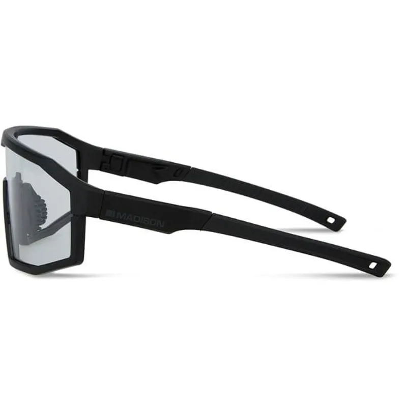 Madison Enigma Glasses - Matt Black/Clear-2