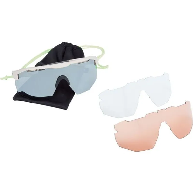Madison Cipher Sunglasses - Desert Sand - Silver Mirror/Amber/Clear Lens Pack-5