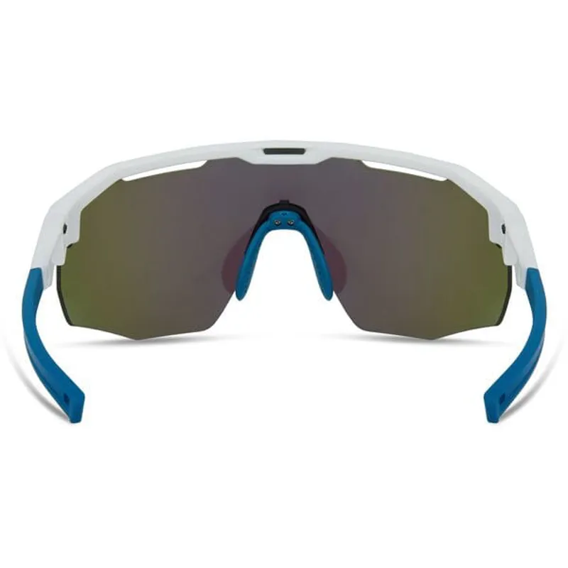 Madison Cipher Glasses - Matt White - Green Mirror Lens-3