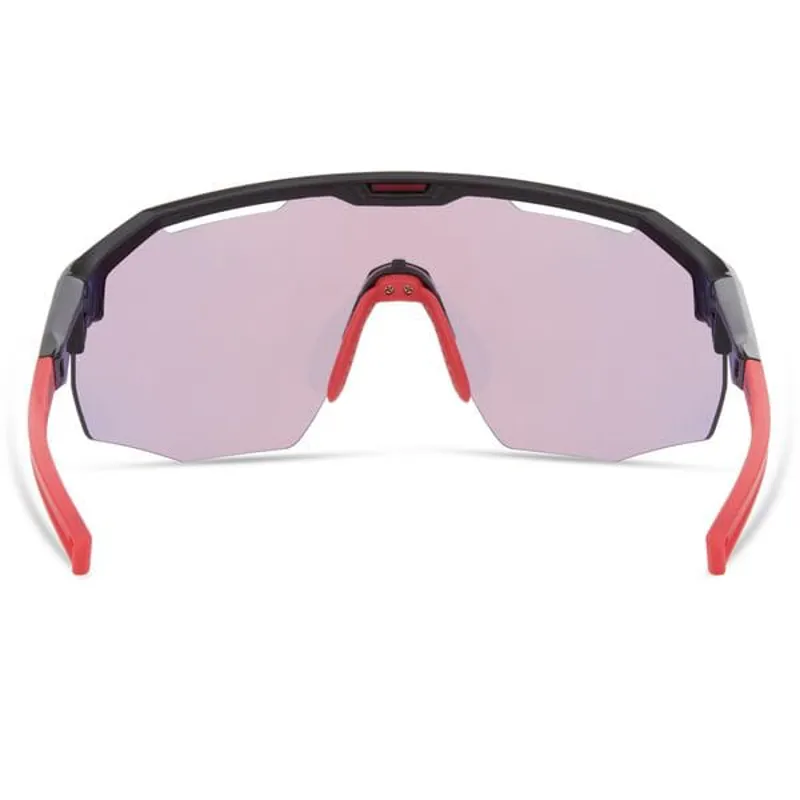 Madison Cipher Sunglasses - Gloss Black - Pink Rose Mirror Lens-2