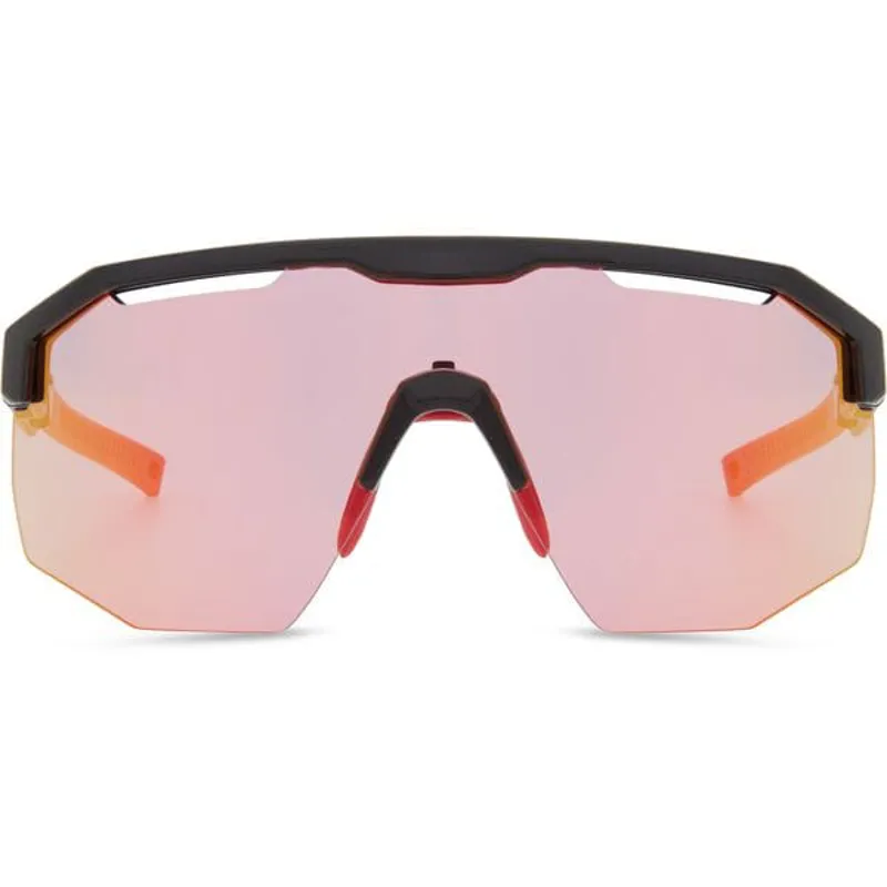 Madison Cipher Sunglasses - Gloss Black - Pink Rose Mirror Lens-3