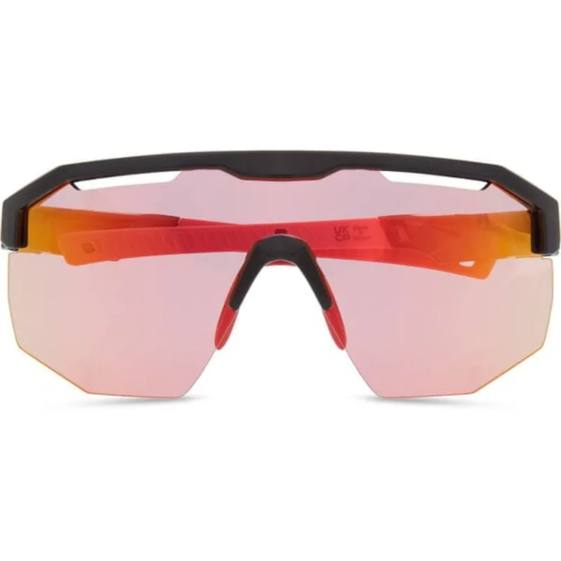 Madison Cipher Sunglasses - Gloss Black - Pink Rose Mirror Lens-4