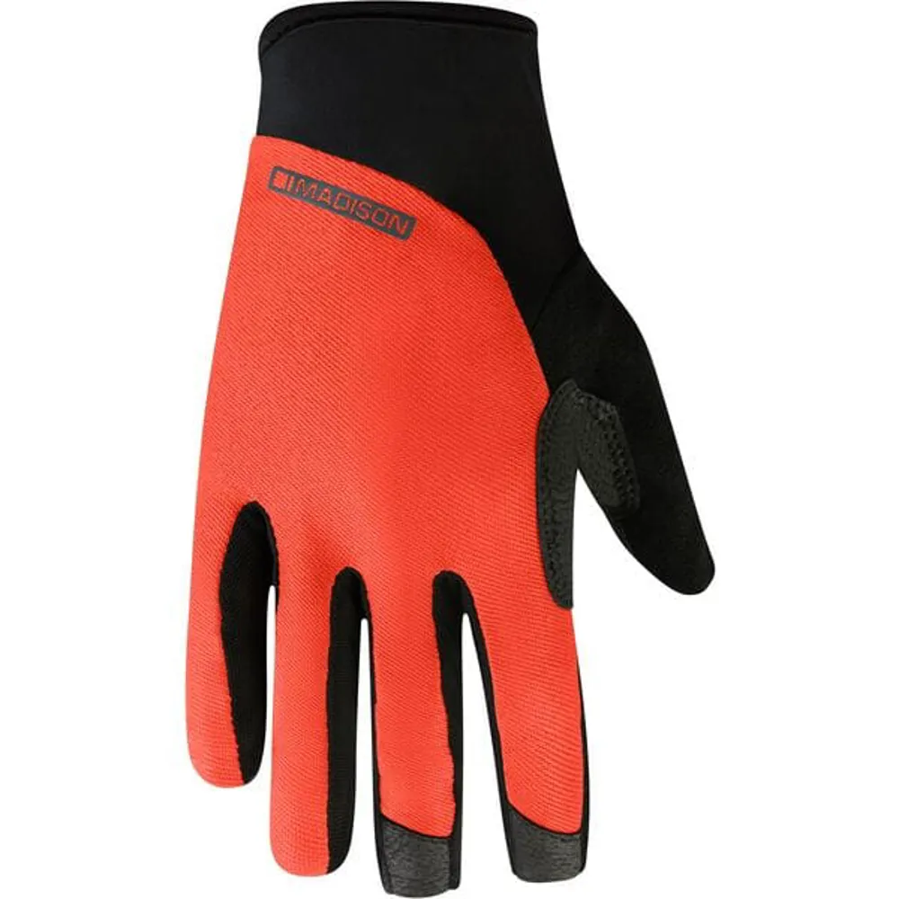 uPRISE Bikes Madison Roam Long Finger Gloves - Chilli Red | Price match, 365 day return s, 18-Month Warranty, Finance Available & Free UK Delivery