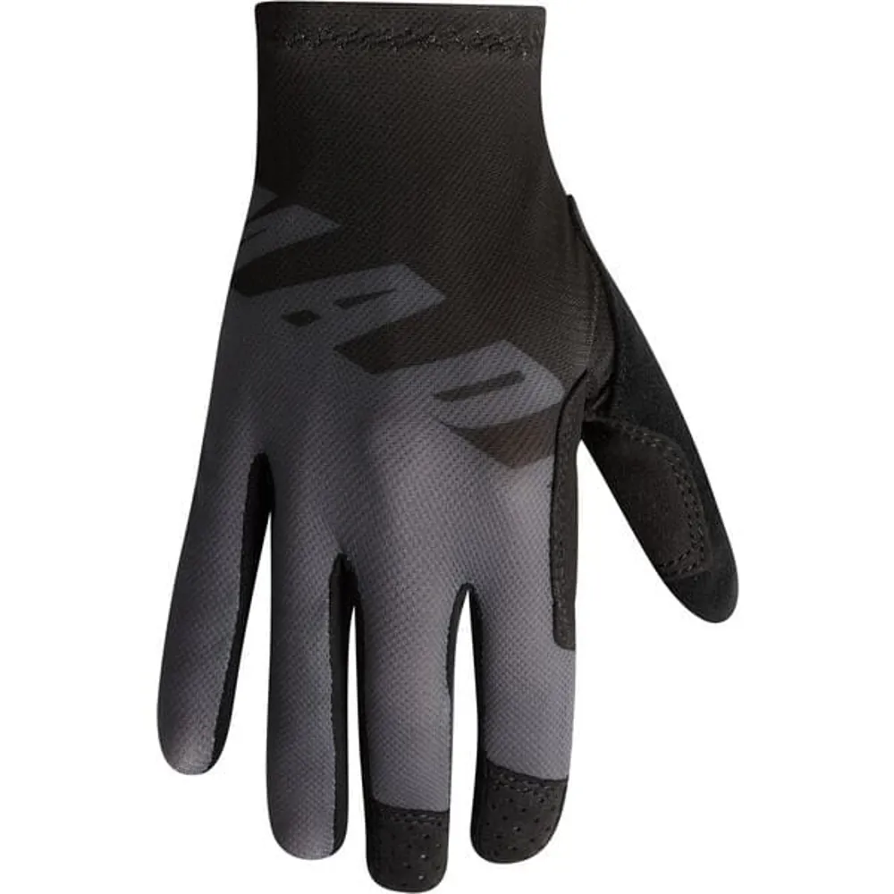 uPRISE Bikes Madison Flux Long Finger Gloves - Black/Grey | Price match, 365 day return s, 18-Month Warranty, Finance Available & Free UK Delivery