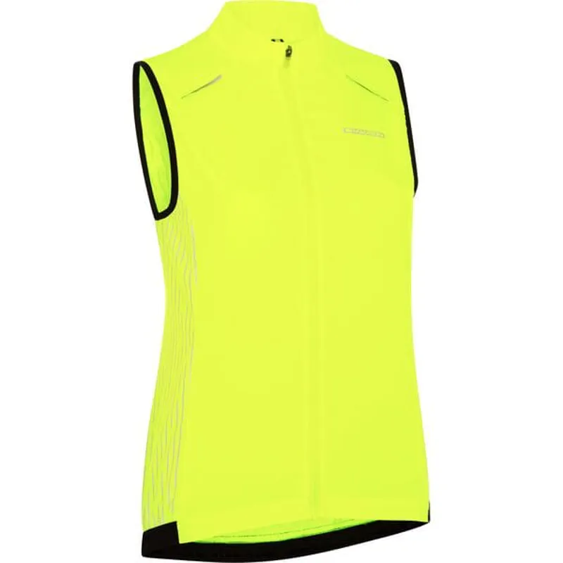 Madison Stellar Reflective Windproof Women's Gilet - Hi-Viz Yellow-1