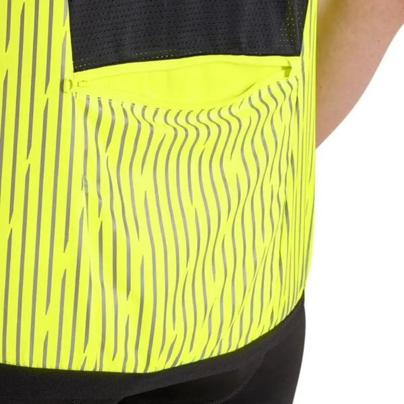 Madison Stellar Reflective Windproof Women's Gilet - Hi-Viz Yellow-7