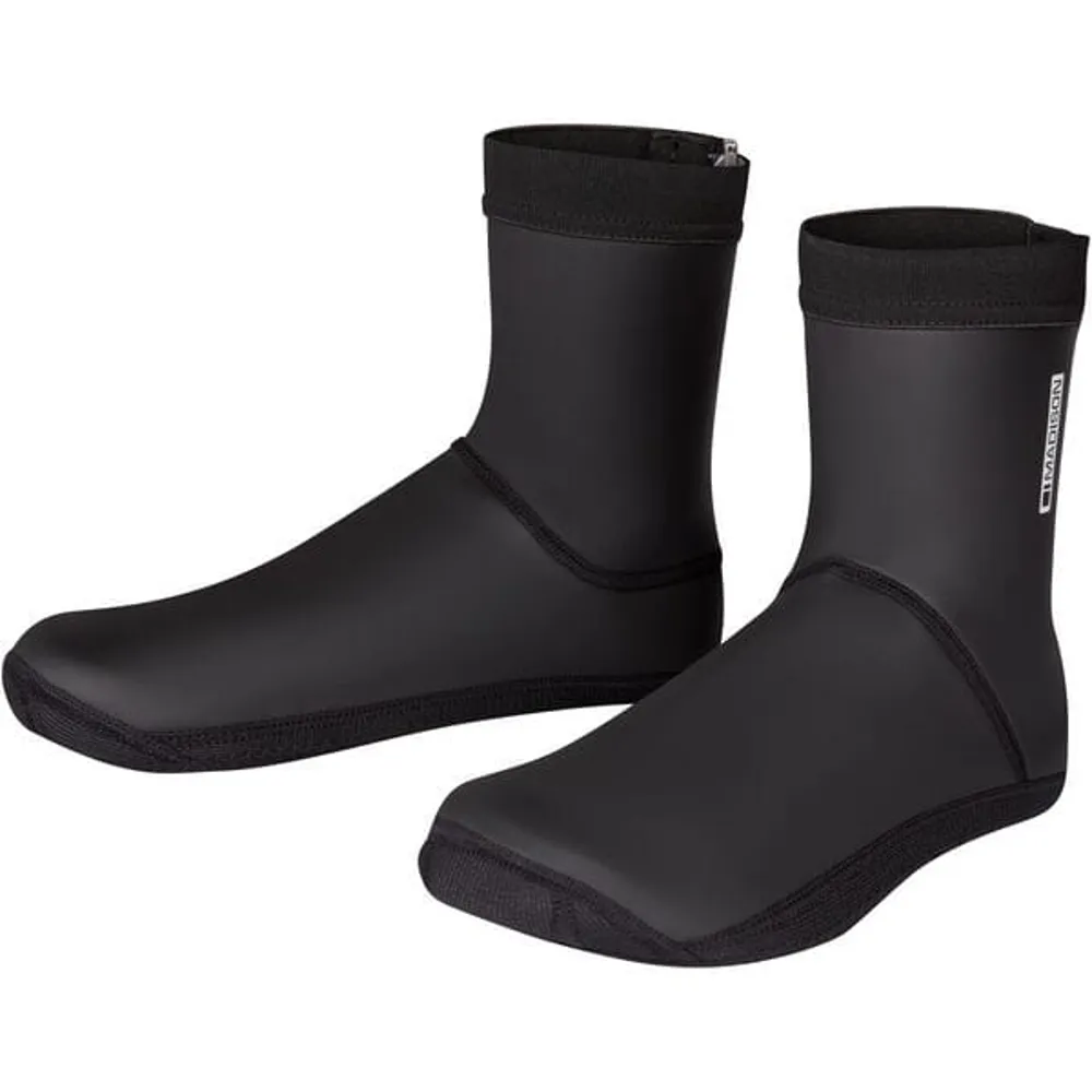 uPRISE Bikes Madison DTE Thermal Open Sole Overshoes - Black | Price match, 365 day return s, 18-Month Warranty, Finance Available & Free UK Delivery