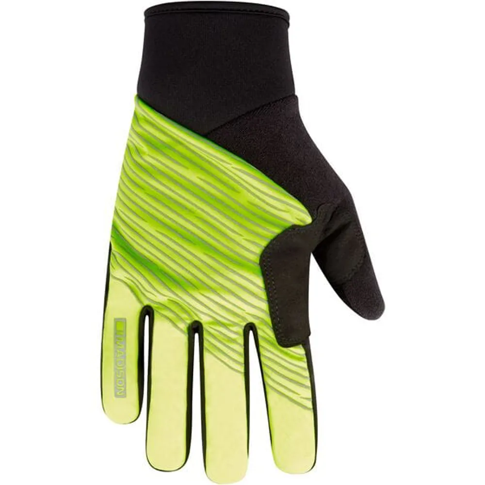 uPRISE Bikes Madison Stellar Reflect Windproof Long Finger Gloves - Hi-Viz Yellow/Black | Price match, 365 day return s, 18-Month Warranty, Finance Available & Free UK Delivery