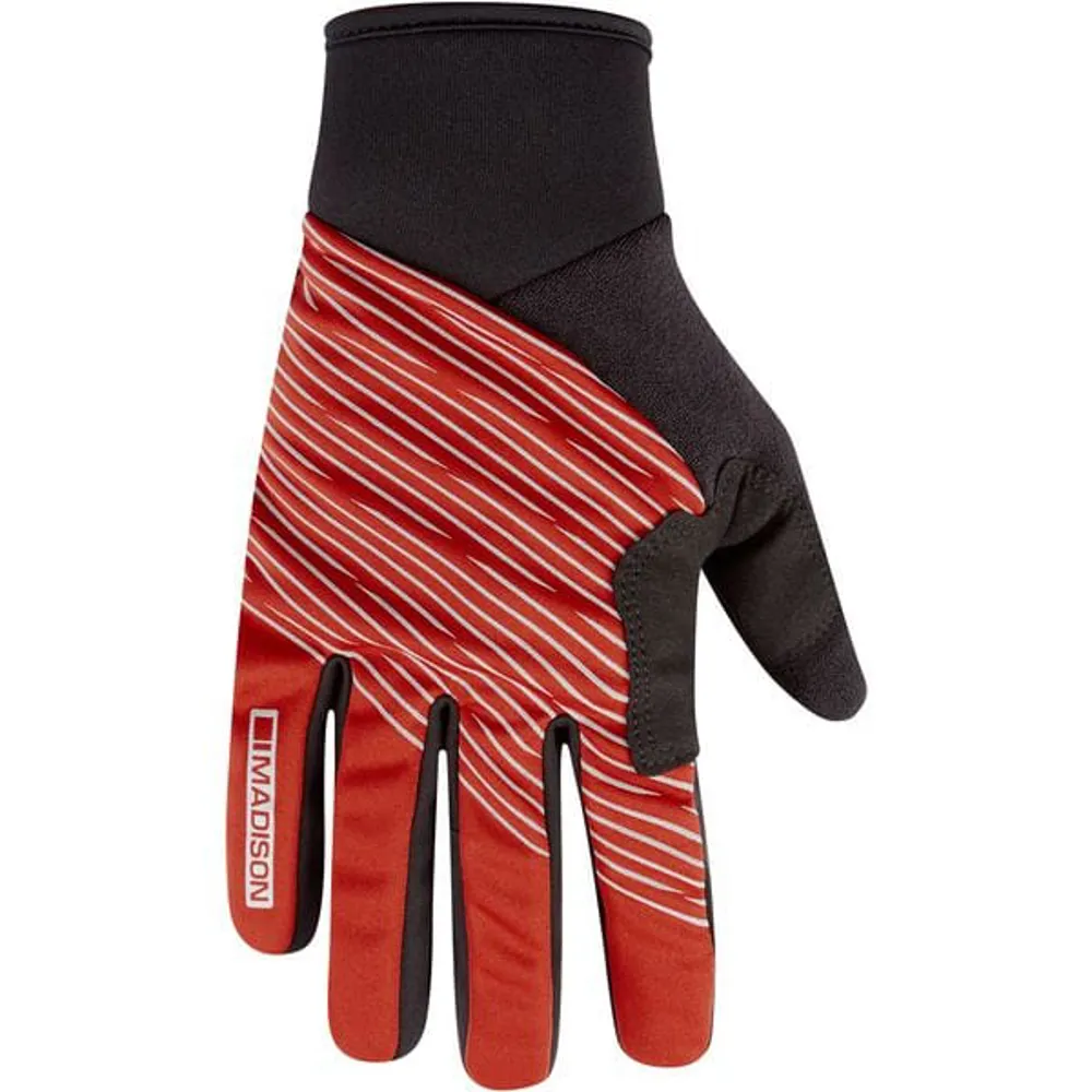 uPRISE Bikes Madison Stellar Reflect Windproof Long Finger Gloves - Lava Red | Price match, 365 day return s, 18-Month Warranty, Finance Available & Free UK Delivery