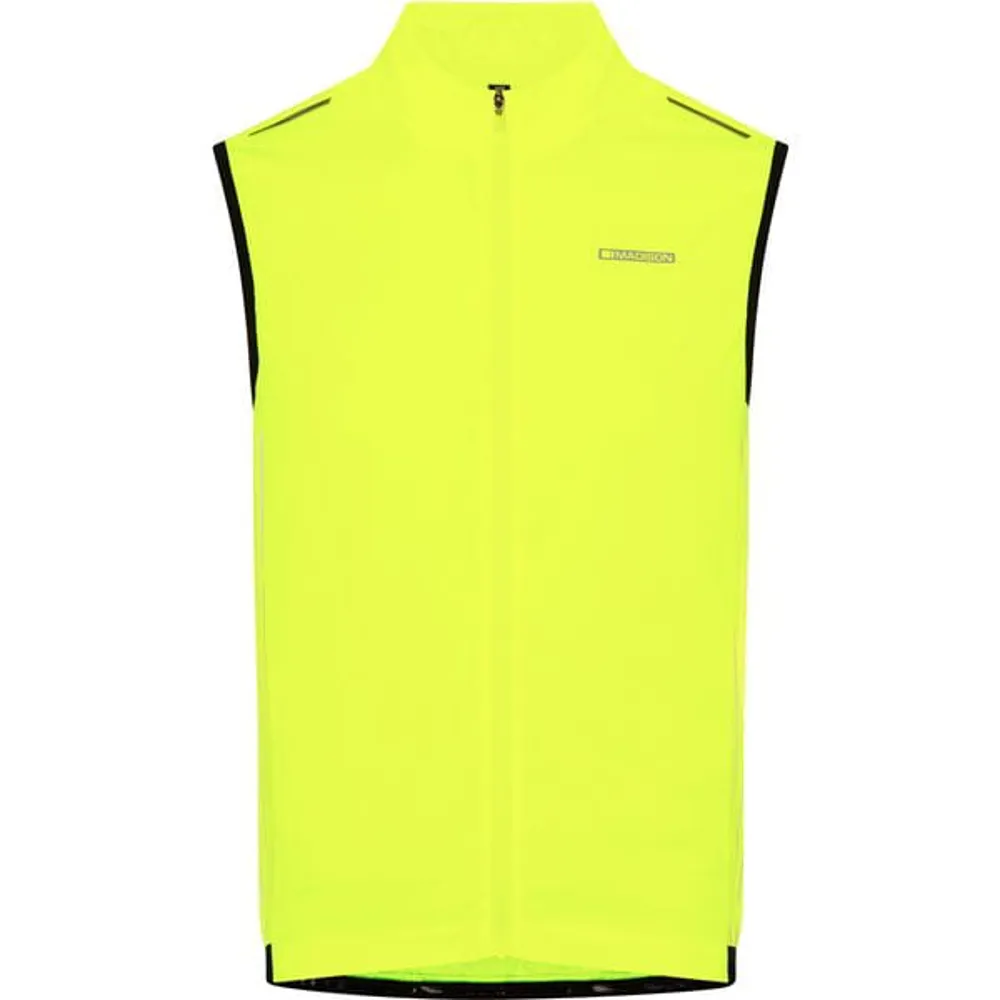 uPRISE Bikes Madison Stellar Reflective Windproof Men's Gilet - Hi-Viz Yellow | Price match, 365 day return s, 18-Month Warranty, Finance Available & Free UK Delivery