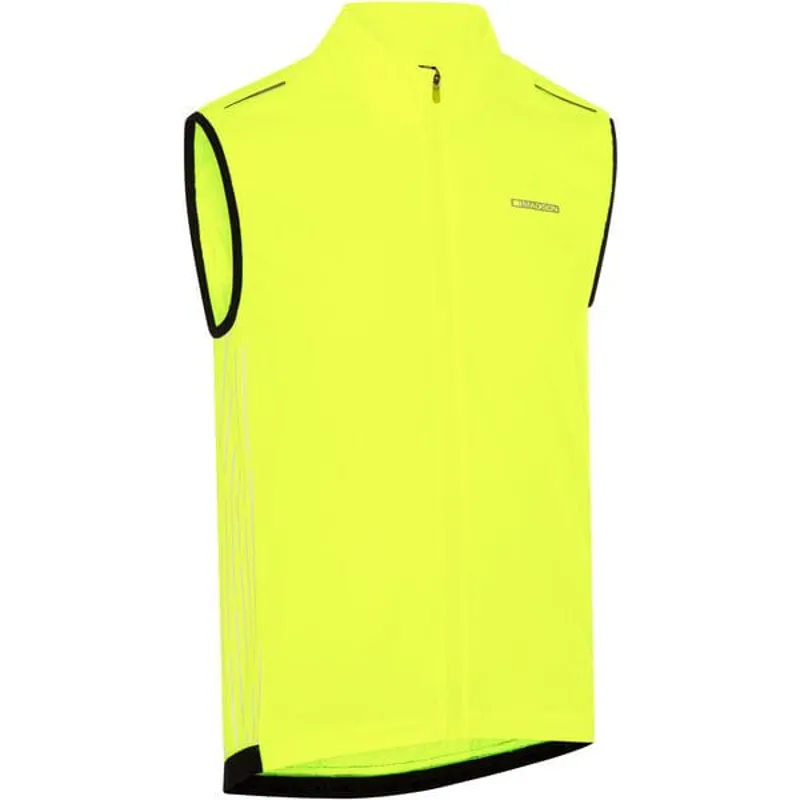 Madison Stellar Reflective Windproof Men's Gilet - Hi-Viz Yellow-1