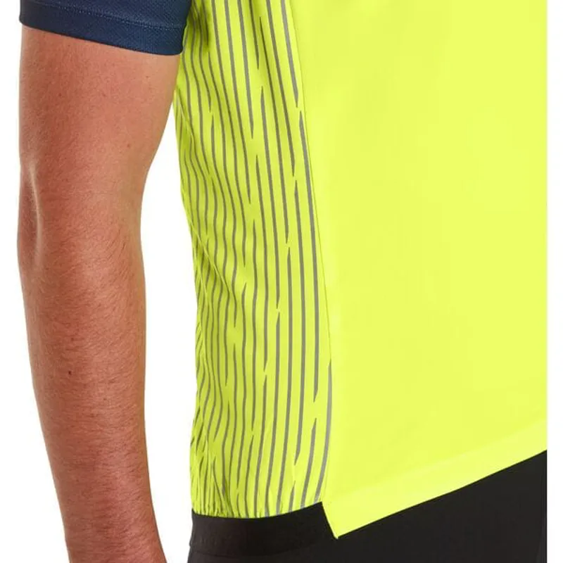Madison Stellar Reflective Windproof Men's Gilet - Hi-Viz Yellow-4
