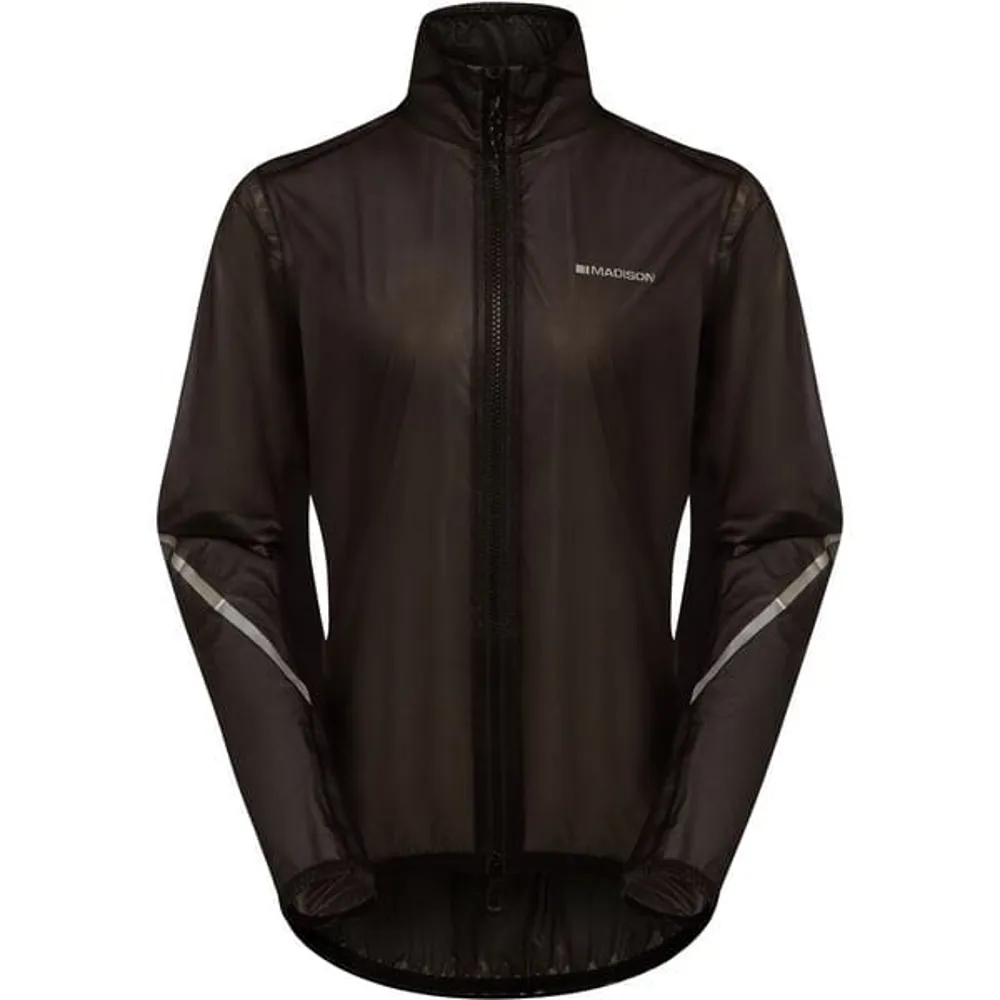 uPRISE Bikes Madison Flux 2L Ultra-Packable Waterproof Women's Jacket - Black | Price match, 365 day return s, 18-Month Warranty, Finance Available & Free UK Delivery