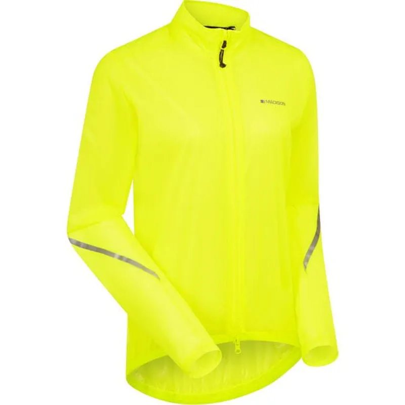 Madison Flux 2L Ultra-Packable Waterproof Women's Jacket - Hi-Viz Yellow-1