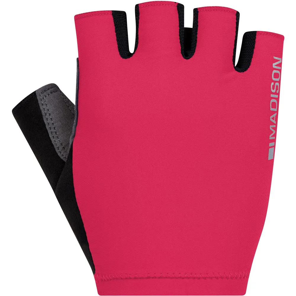uPRISE Bikes Madison Freewheel Short Finger Gloves - Magenta Pink | Price match, 365 day return s, 18-Month Warranty, Finance Available & Free UK Delivery