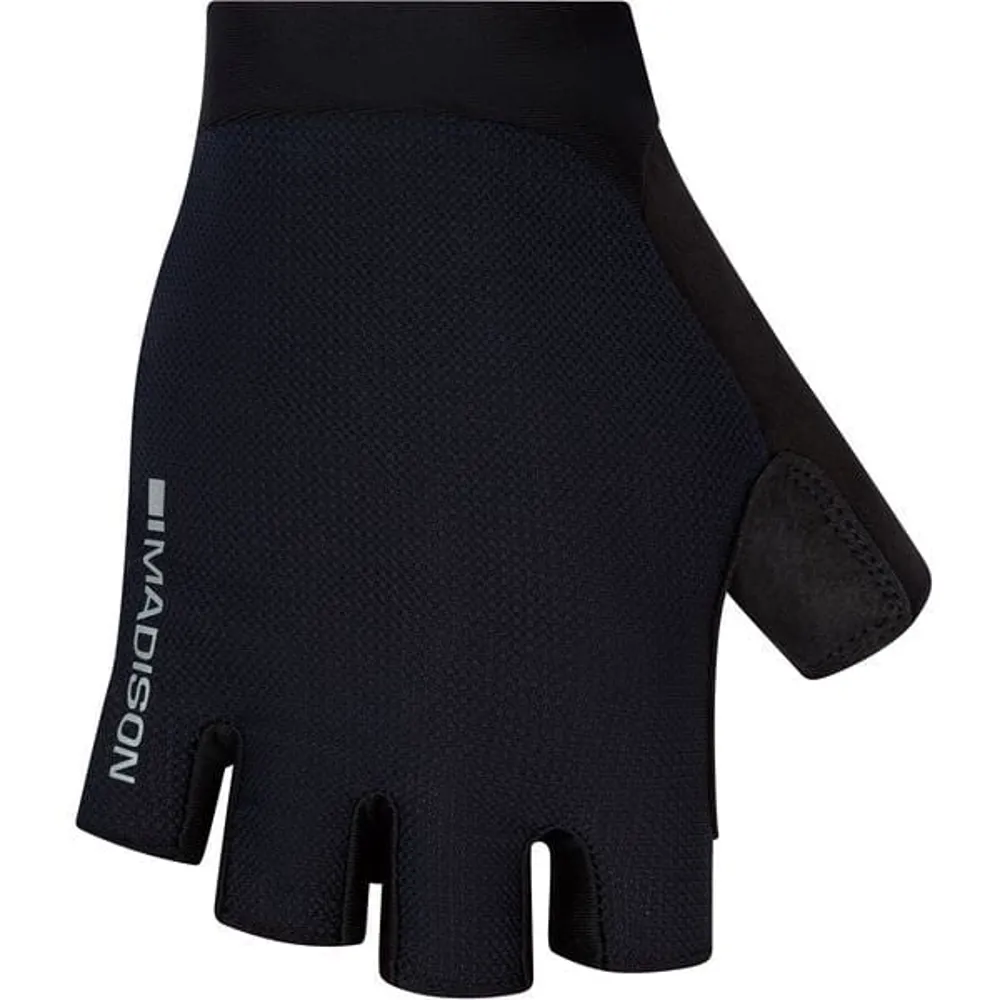 uPRISE Bikes Madison Flux Performance Short Finger Gloves - Black | Price match, 365 day return s, 18-Month Warranty, Finance Available & Free UK Delivery