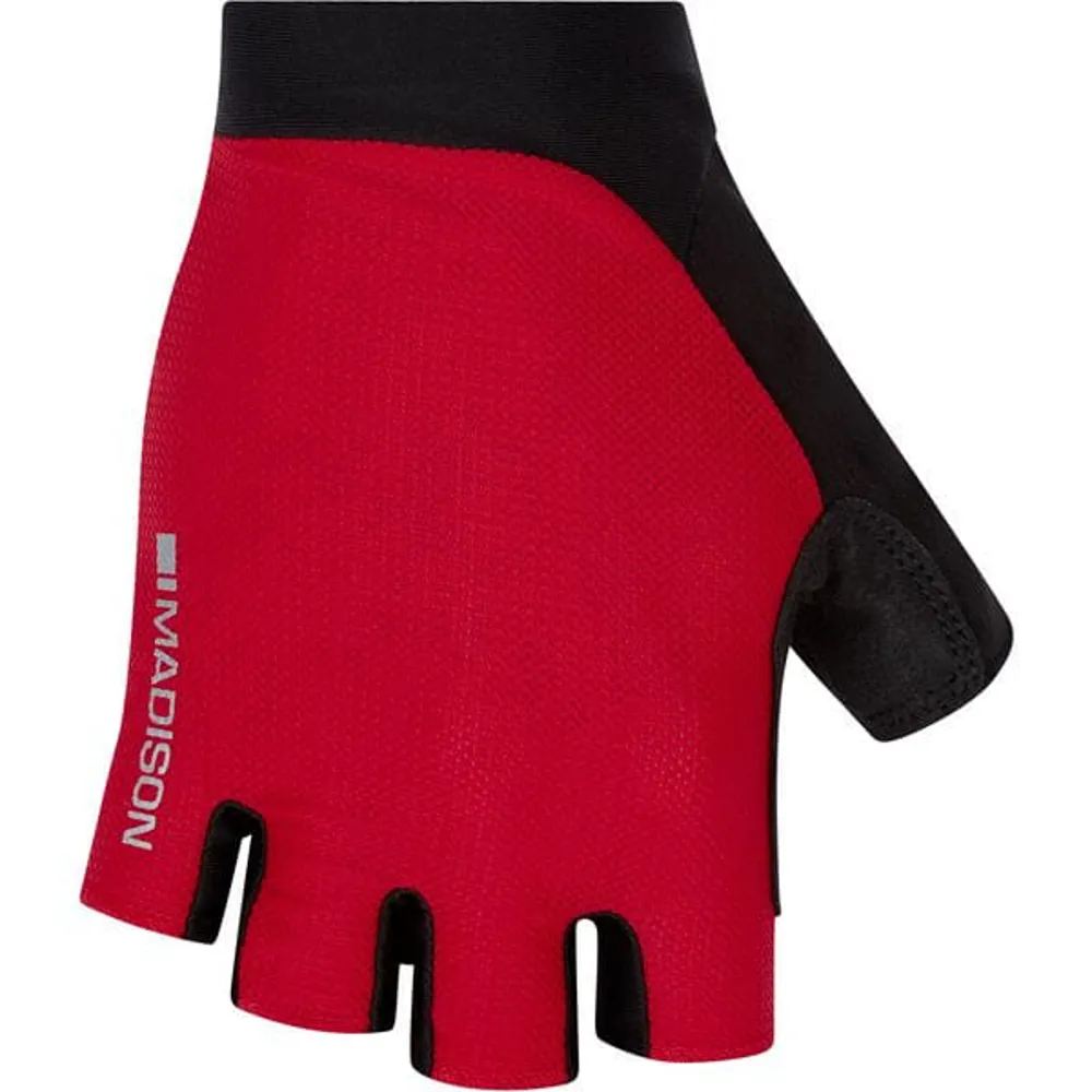 uPRISE Bikes Madison Flux Performance Short Finger Gloves - Lava Red | Price match, 365 day return s, 18-Month Warranty, Finance Available & Free UK Delivery