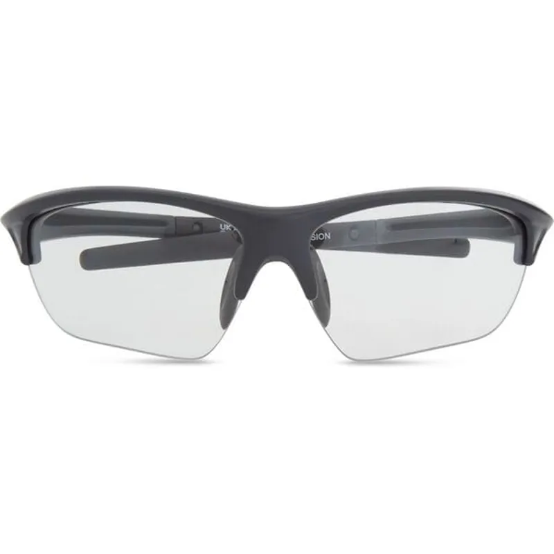 Madison Mission II Sunglasses - Dark Grey - Clear Lens-4