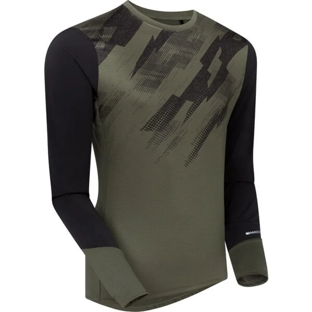 uPRISE Bikes Madison Flux Trail Men's Long Sleeve Jersey - Midnight Green/Black | Price match, 365 day return s, 18-Month Warranty, Finance Available & Free UK Delivery