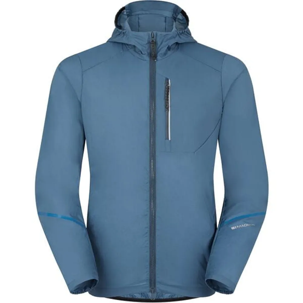 uPRISE Bikes Madison Roam Lightweight Windproof Packable Men's Jacket - Lake Blue | Price match, 365 day return s, 18-Month Warranty, Finance Available & Free UK Delivery