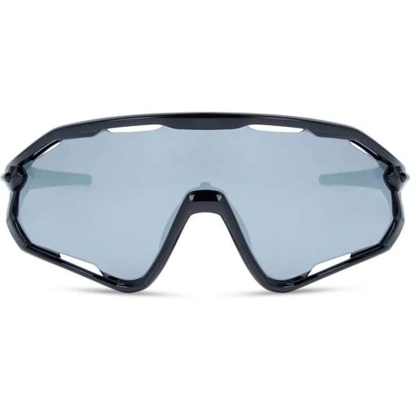 Madison Code Breaker II Sunglasses - Gloss Black - Silver Mirror Lens-3