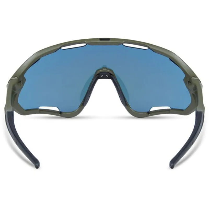 Madison Code Breaker II Sunglasses - Midnight Green - Purple Mirror Lens-2