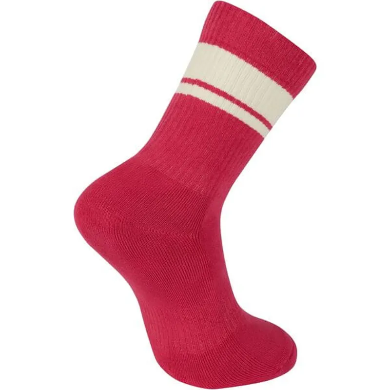 Madison Roam Crew Socks - Magenta Pink-1