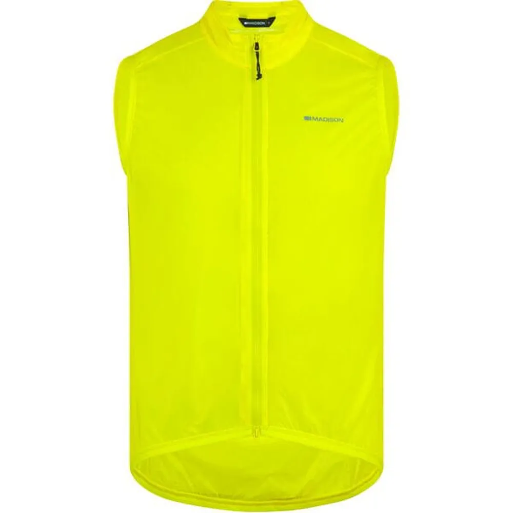 uPRISE Bikes Madison Flux Ultra Packable Waterproof Men's Gilet - Yellow | Price match, 365 day return s, 18-Month Warranty, Finance Available & Free UK Delivery