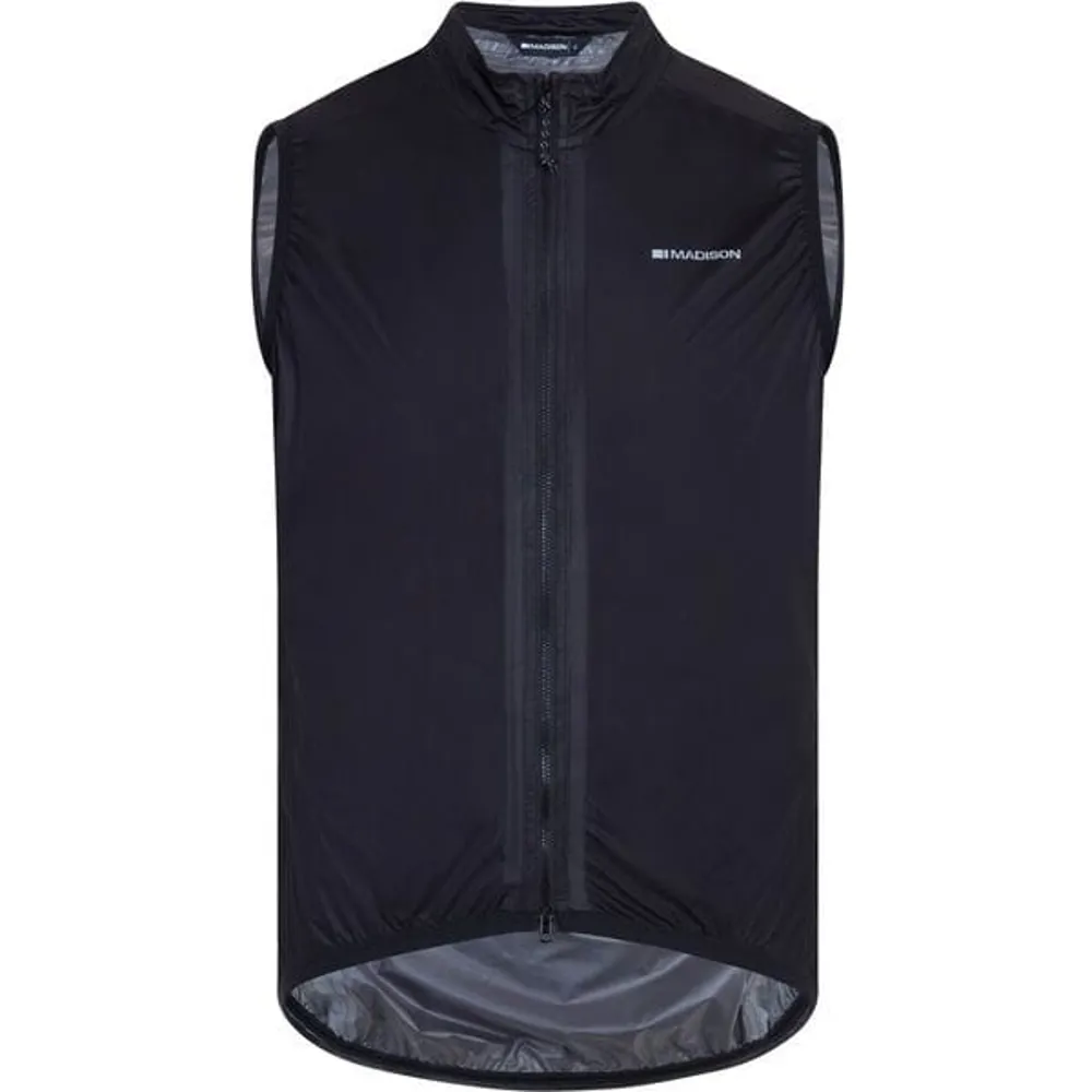 uPRISE Bikes Madison Flux Ultra Packable Waterproof Men's Gilet - Black | Price match, 365 day return s, 18-Month Warranty, Finance Available & Free UK Delivery