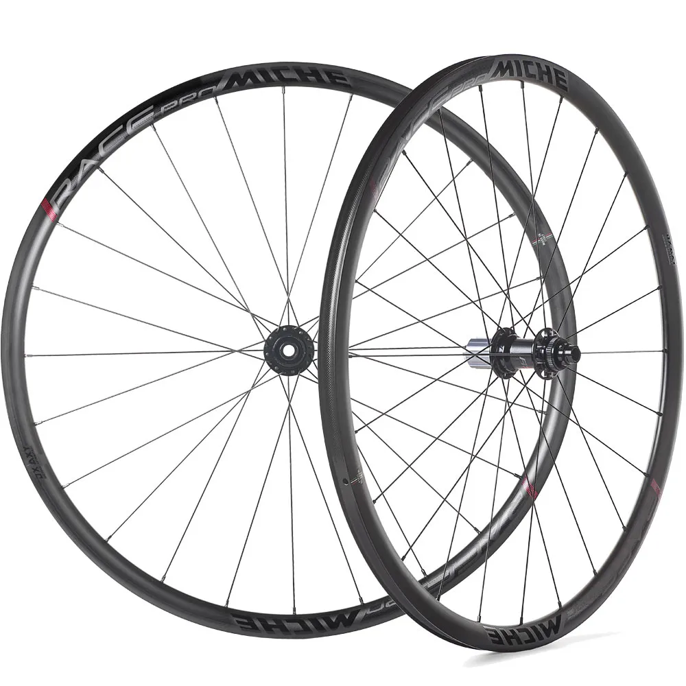 uPRISE Bikes Miche Race DX Wide Profile BT Disc Road Wheelset - Black | Price match, 365 day return s, 18-Month Warranty, Finance Available & Free UK Delivery