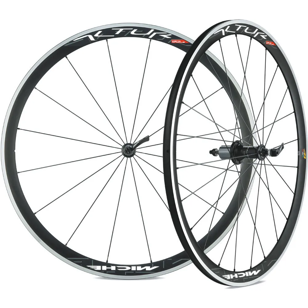 uPRISE Bikes Miche Altur 700c Road Wheelset - Black | Price match, 365 day return s, 18-Month Warranty, Finance Available & Free UK Delivery
