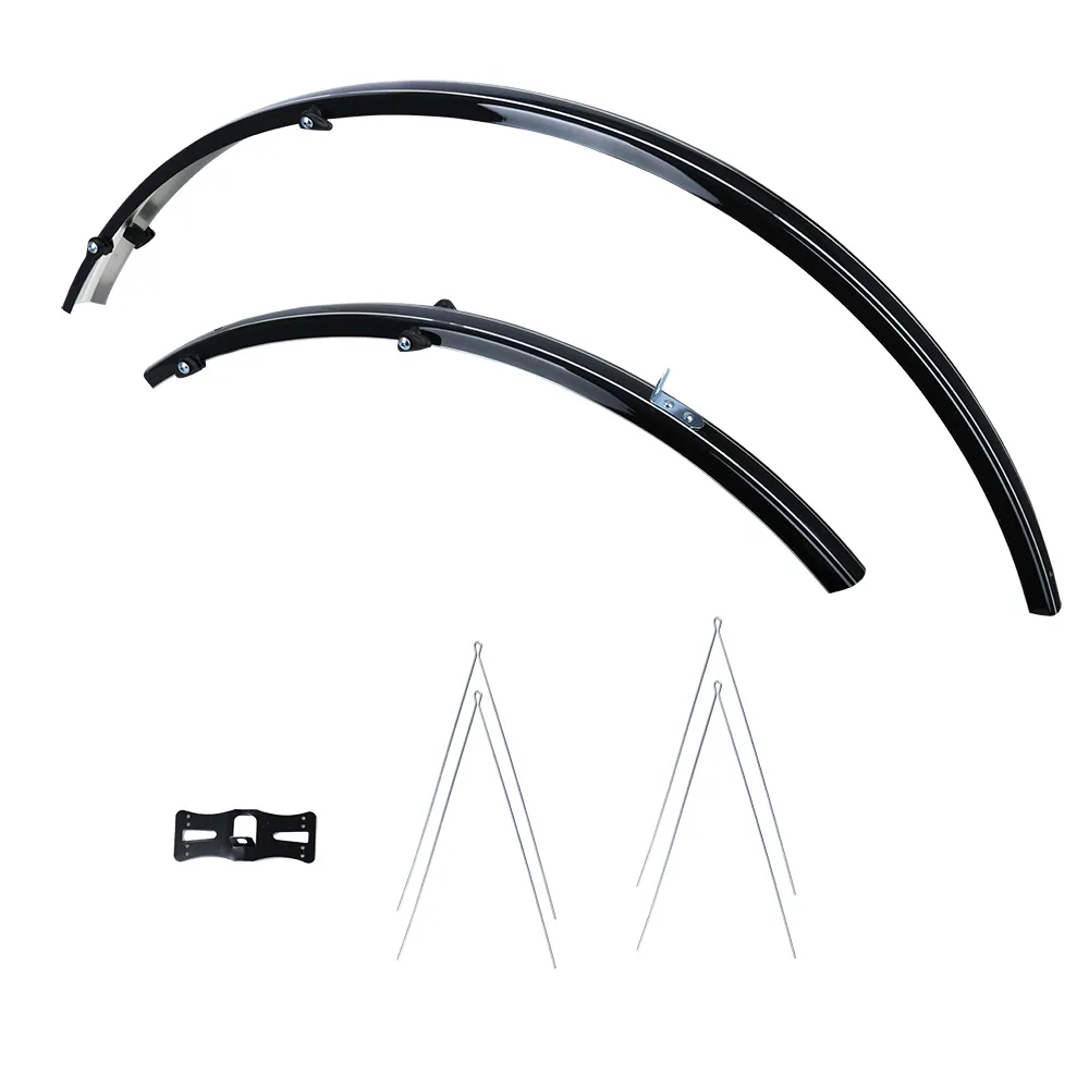 uPRISE Bikes Oxford 700c/27 Std Narrow 31mm Mudguard Set - Black - 700 x 31mm | Price match, 365 day return s, 18-Month Warranty, Finance Available & Free UK Delivery