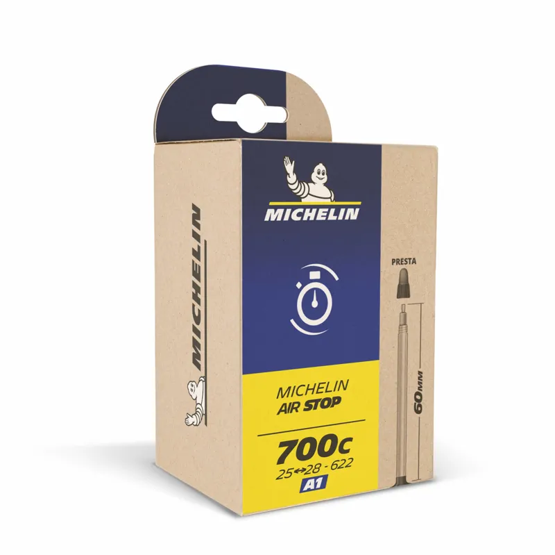 Michelin Airstop City Inner Tube - 26 X 33-46mm Presta 48mm - Black