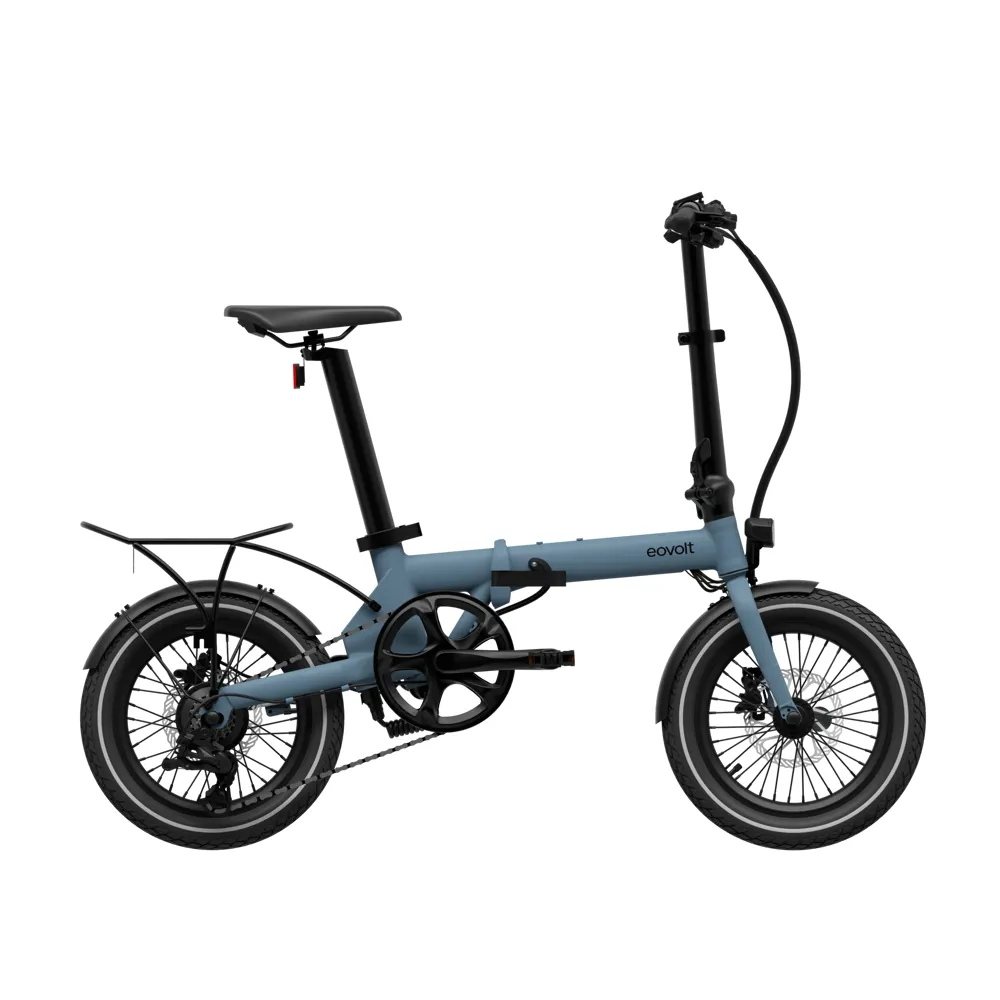 uPRISE Bikes Eovolt Morning Origins 16w Folding Electric Bike - Ocean Blue | Price match, 365 day return s, 18-Month Warranty, Finance Available & Free UK Delivery