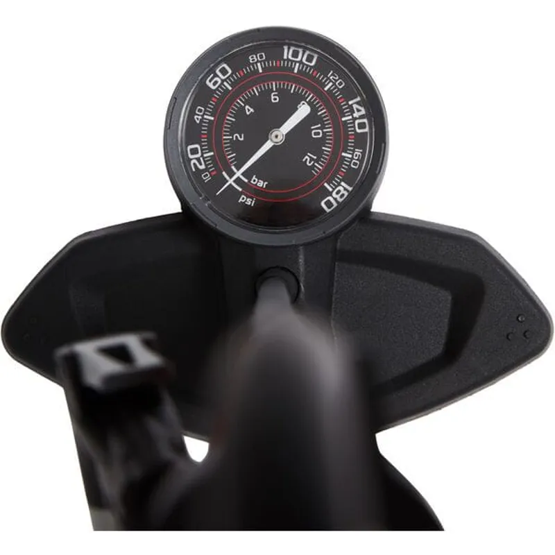 M part Essential Floor/Track Pump - 180psi - Red-2